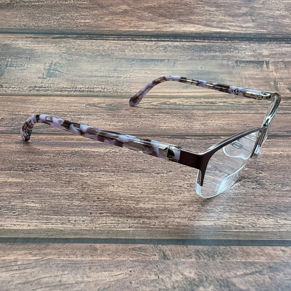 Kate Spade Marnie B3V Eyeglasses Burgundy Marbled Lilac Cat Eye Frames 53-15-135